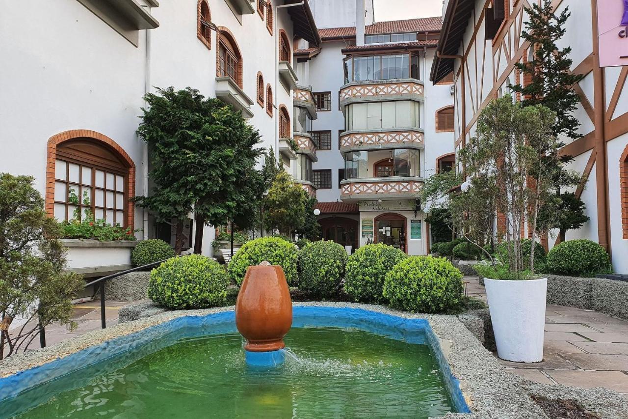 Ap. De 4 Quartos Com Ar A 150M Da Rua Coberta Gramado Exterior foto